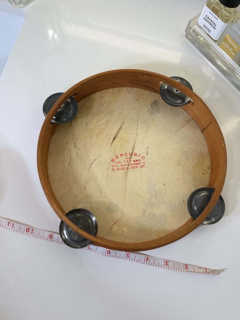 Mercurio Traditional Brazilian Pandeiro Hand Drum - Picture 3 of 5